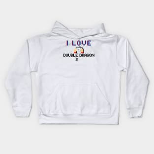 I LOVE Double Dragon 2 Kids Hoodie